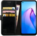 Rosso Element PU Θήκη Πορτοφόλι Oppo Reno8 - Black (8719246375712)