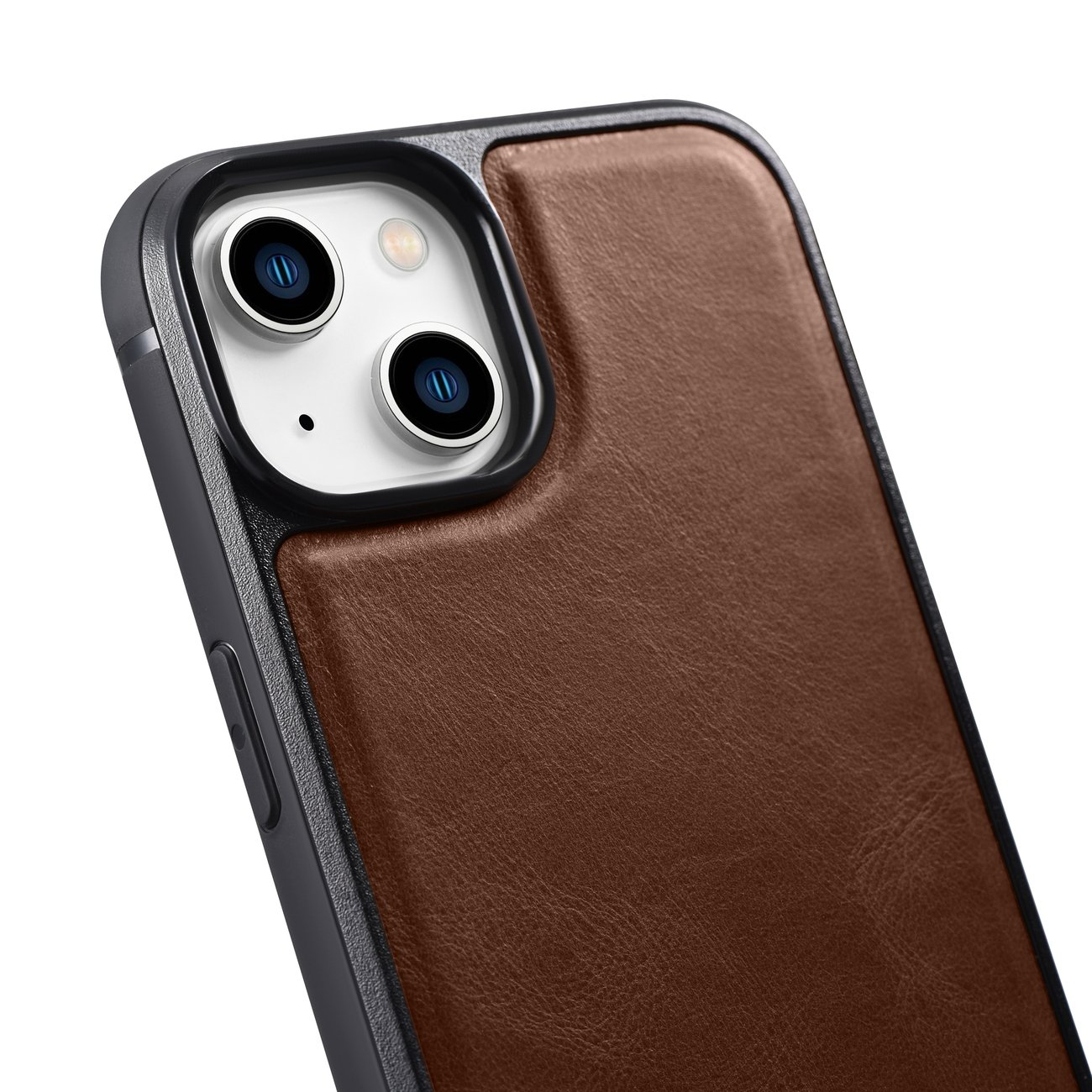 iCarer Oil Wax Leather Cover - Δερμάτινη Θήκη με TPU Bumper - Apple iPhone 14 Plus - Brown (WMI14220719-BN)