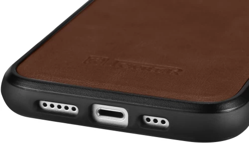 iCarer Oil Wax Leather Cover - Δερμάτινη Θήκη με TPU Bumper - Apple iPhone 14 Plus - Brown (WMI14220719-BN)