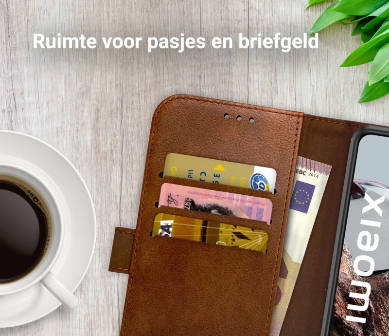 Rosso Element PU Θήκη Πορτοφόλι Xiaomi 12T / 12T Pro - Brown (8719246377006)