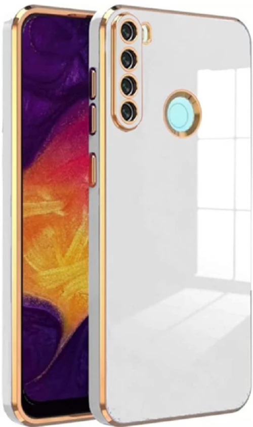 Bodycell Gold Plated - Θήκη Σιλικόνης Xiaomi Redmi Note 8 / Note 8 2021 - White (5206015070082)