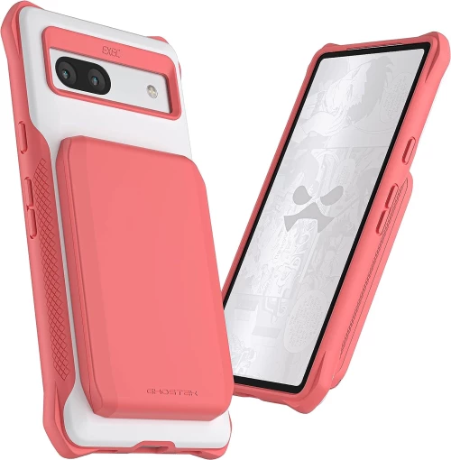 Ghostek Exec 6 - Ανθεκτική MagSafe Θήκη-Πορτοφόλι Google Pixel 7a - Pink (GHOCAS3388)