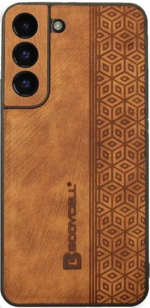 Bodycell Pattern Leather - Σκληρή Θήκη Samsung Galaxy S22 5G - Brown (5206015068768)