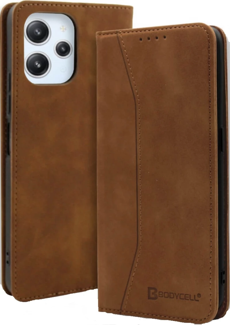 Bodycell Θήκη - Πορτοφόλι Xiaomi Redmi 12 - Brown (5206015025648)