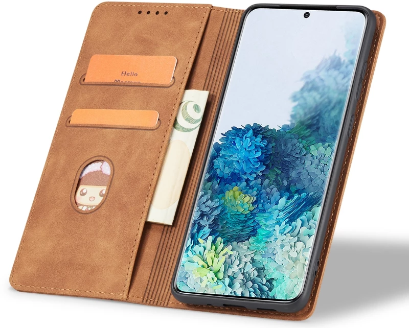 Bodycell Θήκη - Πορτοφόλι Xiaomi Redmi 12 - Brown (5206015025648)