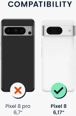 KWmobile Σκληρή Ξύλινη Θήκη με TPU Bumper - Google Pixel 8 - Walnut / Rising Sun (61875.01)