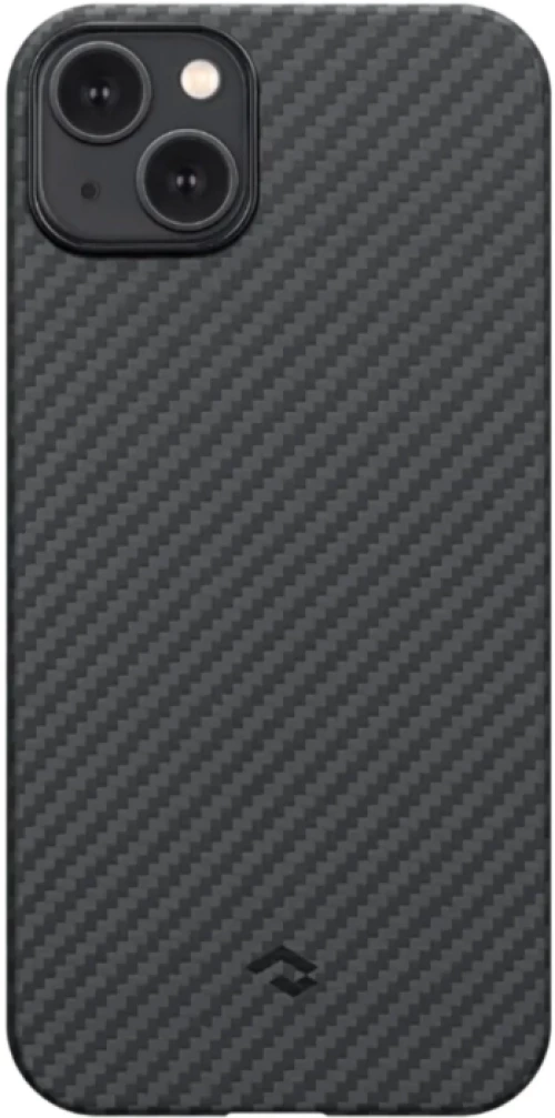 Pitaka MagEZ Case 4 - MagSafe Θήκη Aramid Fiber Body Apple iPhone 15 Plus - 1.15mm - 1500D - Black / Grey / Twill (KI1501M)