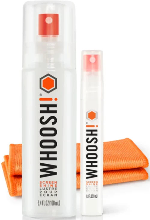 Whoosh! Screen Shine Duo - Σετ Καθαρισμού Οθόνης με Υγρά Σπρέι 100ml & 8ml και 2 x Αντιμικροβιακά Πανάκια από Μικροΐνες (1FG108ENFR)