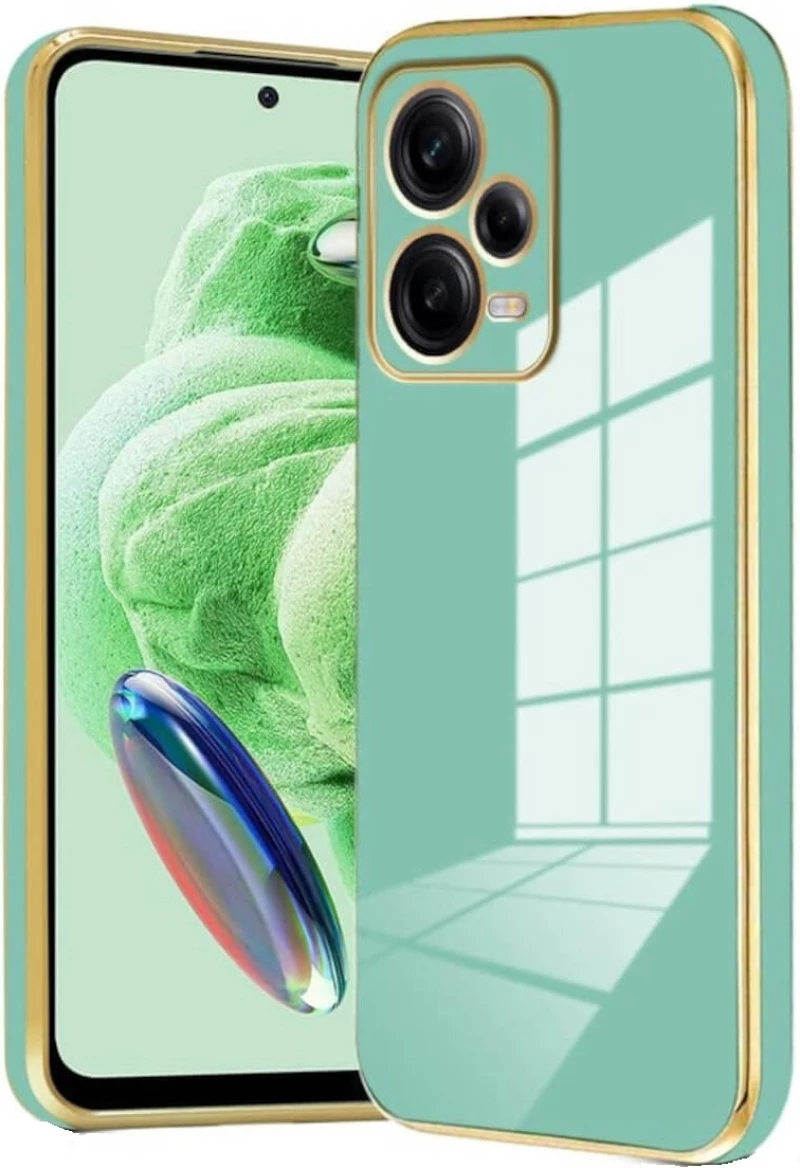 Bodycell Gold Plated - Θήκη Σιλικόνης Xiaomi Redmi Note 12 Pro 5G - Mint Green (5206015071751)