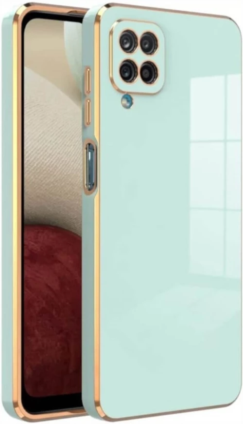 Bodycell Gold Plated - Θήκη Σιλικόνης Samsung Galaxy A12 - Mint Green (5206015070990)