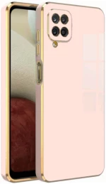 Bodycell Gold Plated - Θήκη Σιλικόνης Samsung Galaxy A22 4G - Pink (5206015071102)