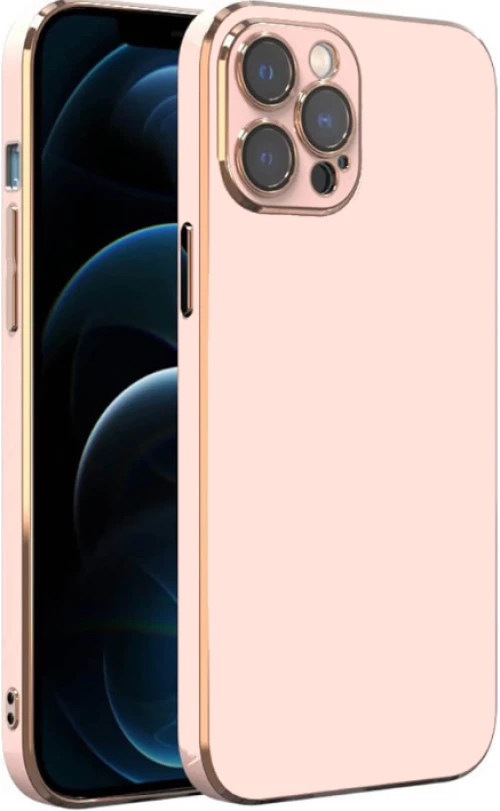 Bodycell Gold Plated - Θήκη Σιλικόνης Apple iPhone 14 Pro Max - Pink (5206015070693)