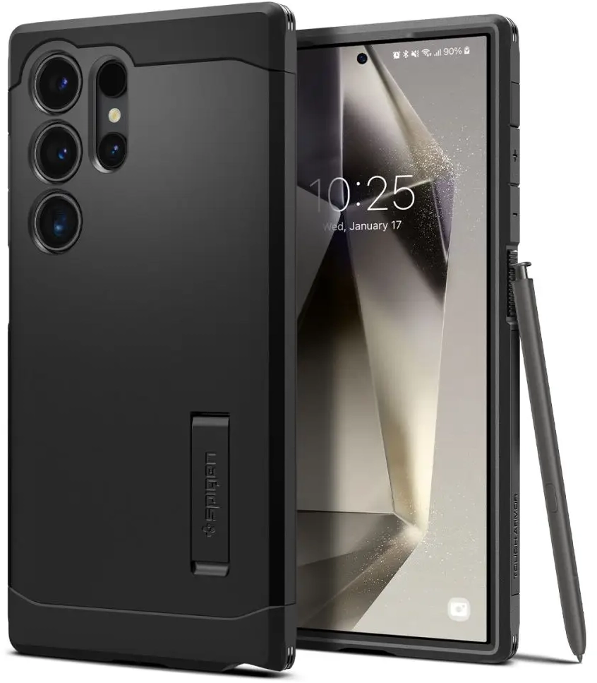 Ανθεκτική Σκληρή Θήκη - Samsung Galaxy S24 Ultra - Spigen Tough Armor - Black (ACS07300)