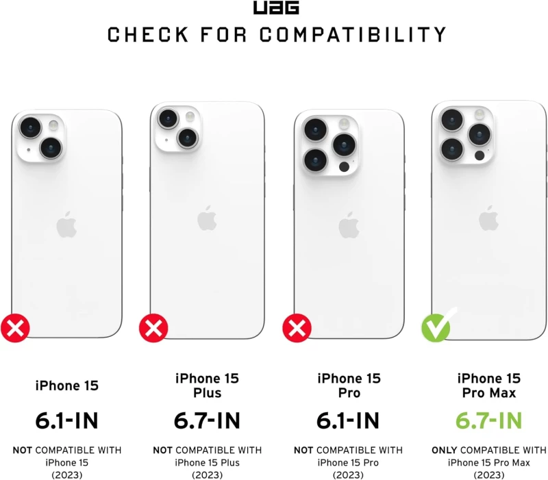 UAG Monarch Pro - Ανθεκτική Θήκη MagSafe - Apple iPhone 15 Pro Max - Mallard (114222115555)