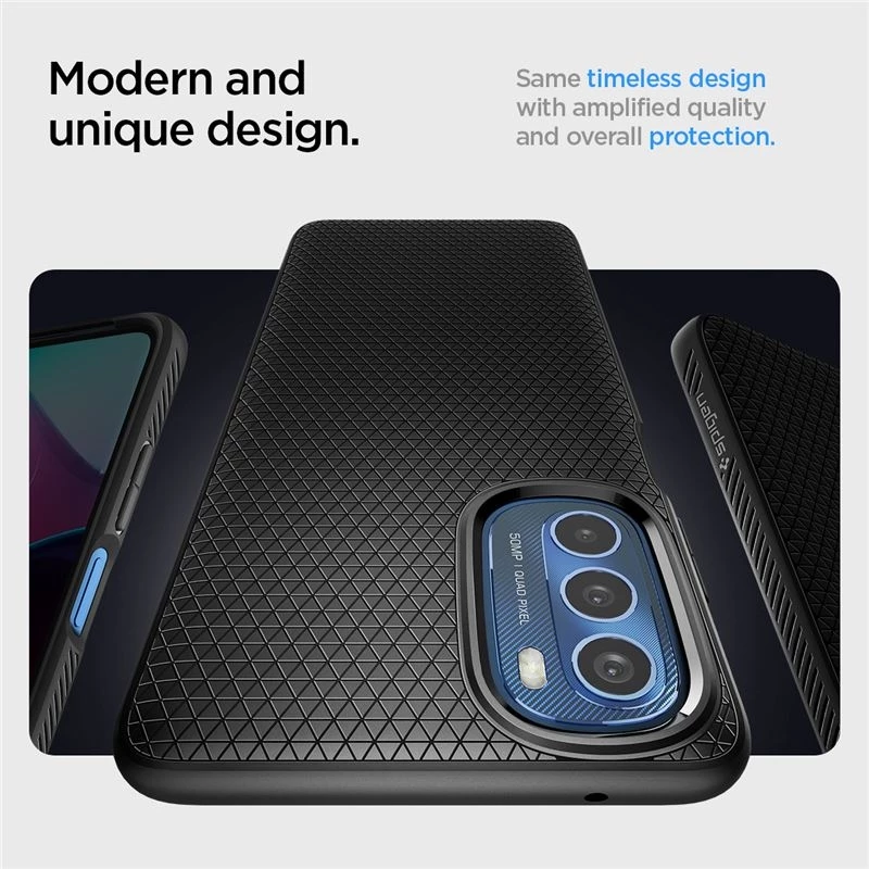 Θήκη Σιλικόνης - Motorola Moto G Stylus 4G 2022 - Spigen Liquid Air - Matte Black (ACS04469)