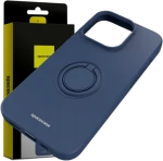 Spacecase Silicone Ring - Θήκη Σιλικόνης με Μεταλλικό Μαγνητικό Ring Holder - Apple iPhone 15 Pro - Blue (5905719103859)