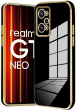 Bodycell Gold Plated - Θήκη Σιλικόνης Realme GT Neo 2 - Black (5206015070907)