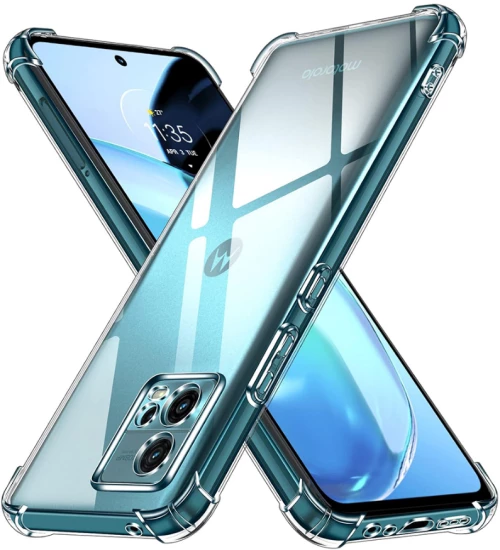 Techsuit Shockproof Clear Silicone - Διάφανη Θήκη Σιλικόνης - Motorola Moto G72 - Clear (5949419082915)