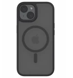 Spacecase Hybrid MagSafe - Σκληρή Ημιδιάφανη Θήκη MagSafe - Apple iPhone 15 Plus - Black (5905719103156)