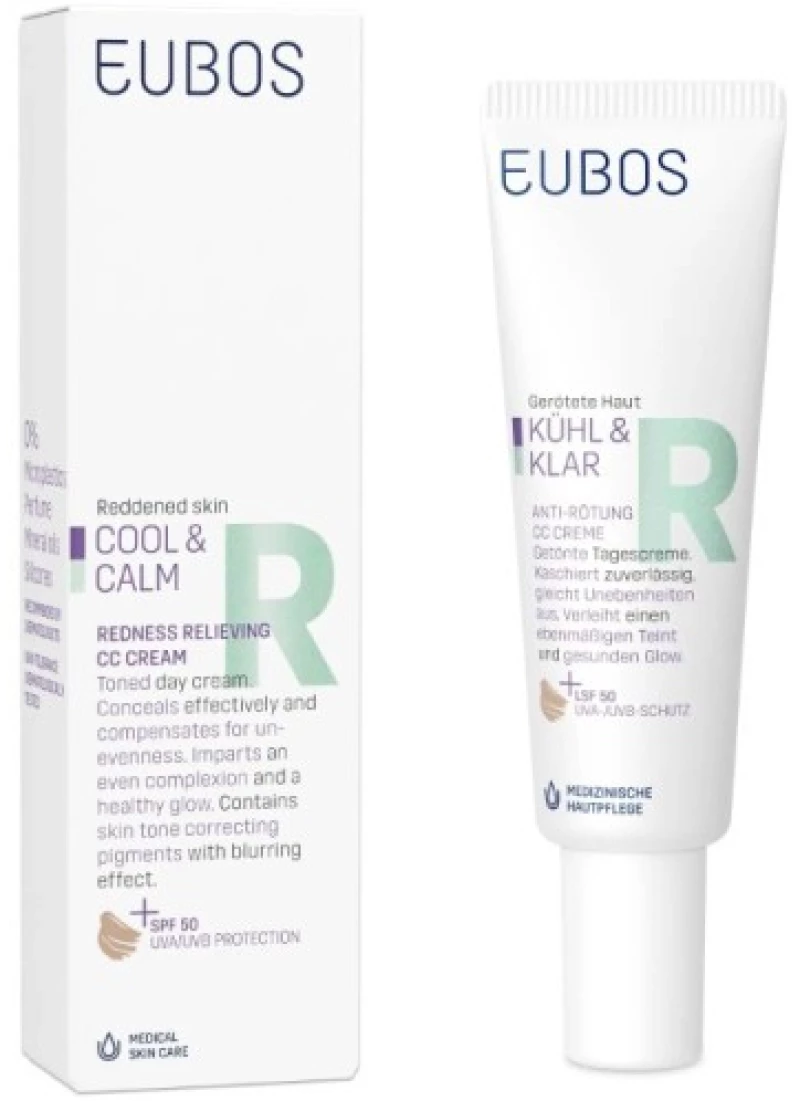 Eubos Cool & Calm Redness Relieving CC Cream Spf50 30ml