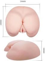 Ρεαλιστικό Ομοίωμα Θερμαινόμενο Baile Vagina&Ass Μπεζ