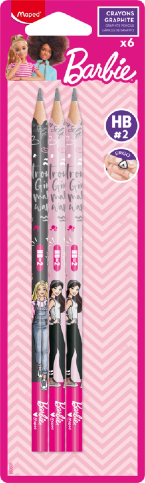 Μολύβια Maped Barbie 6τμχ 850801