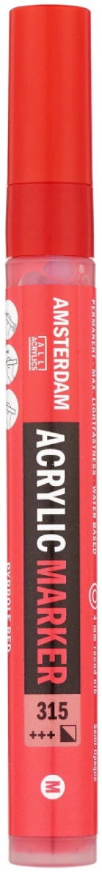 Μαρκαδόρος Ακρυλικός Talens 4mm Pyrrole Red 315