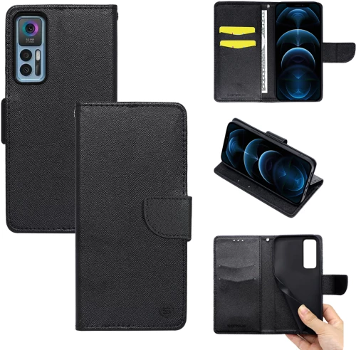 Θήκη Πορτοφόλι Sonique Trend Wallet TCL 30 / TCL 30+ Μαύρο - Sonique - Μαύρο - TCL 30, TCL 30+ - Θήκη Πορτοφόλι