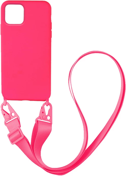Θήκη Σιλικόνης με Strap CarryHang Sonique Apple iPhone 11 Pro Φουξ - Sonique - Φουξ - iPhone 11 Pro - Θήκες Πλάτης