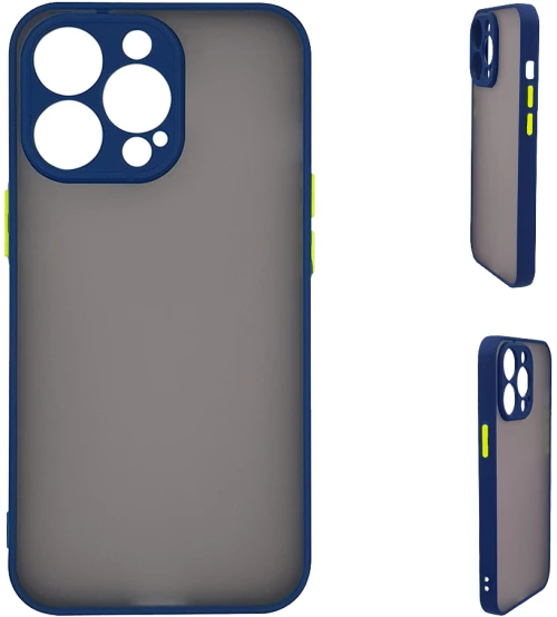 Θήκη Σιλικόνης Color Button Bumper Sonique Apple iPhone 15 Pro Μπλέ - Sonique - Μπλέ - iPhone 15 Pro - Θήκες Πλάτης