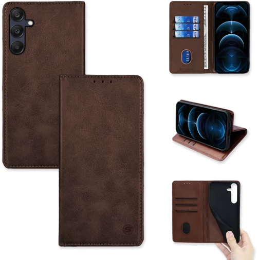 Θήκη Πορτοφόλι Vintage Magnet Wallet Sonique Samsung Galaxy A25 5G Καφέ - Sonique - Καφέ - Galaxy A25 5G - Θήκη Πορτοφόλι