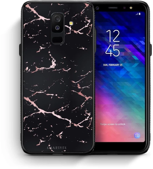 Marble Black Rosegold - Samsung Galaxy A6+ 2018 case