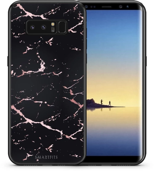 Marble Black Rosegold - Samsung Galaxy Note 8 case