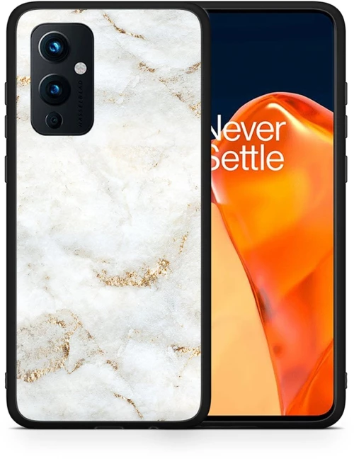 White Gold Marble - OnePlus 9 case