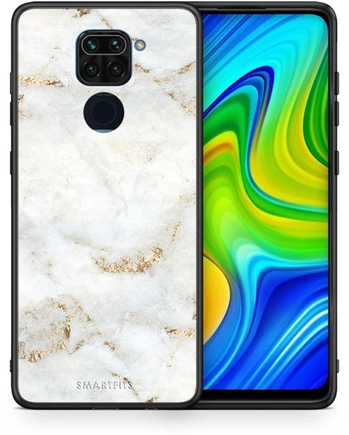 White Gold Marble - Xiaomi Redmi Note 9 case