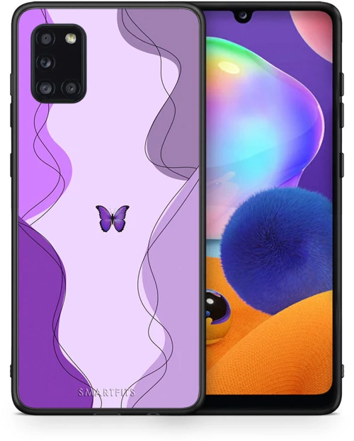 Purple Mariposa - Samsung Galaxy A31 case