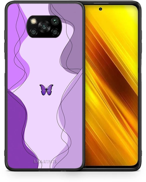 Purple Mariposa - Xiaomi Poco X3 / X3 Pro / X3 NFC case