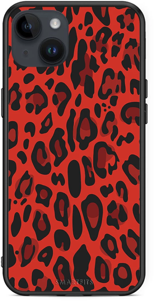 Animal Red Leopard - iPhone 15 Plus θήκη