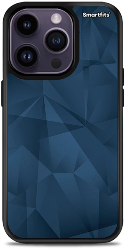 Geometric Blue Abstract - iPhone 15 Pro θήκη