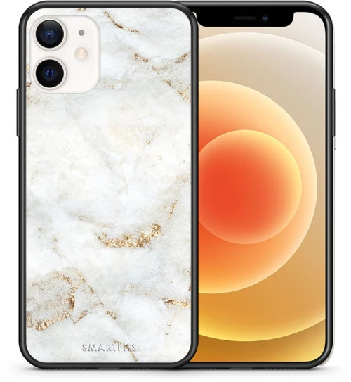 White Gold Marble - iPhone 12 Mini case