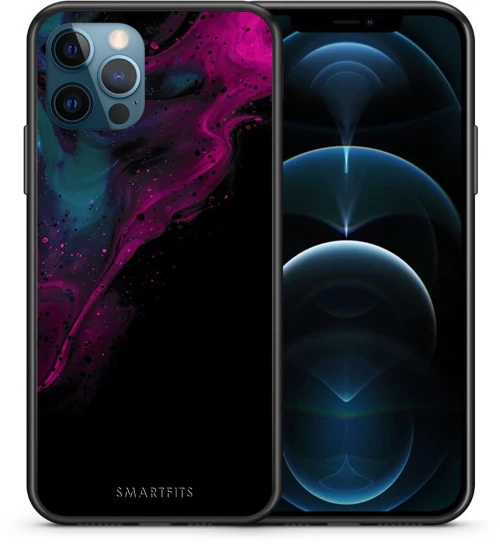 Watercolor Pink Black - iPhone 12 Pro Max case