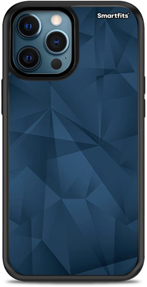 Geometric Blue Abstract - iPhone 12 Pro Max case