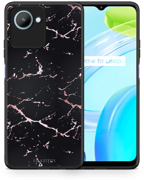 Marble Black Rosegold - Realme C30 case