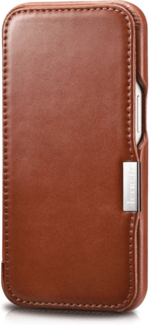 iCarer Vintage Series Side-Open Δερμάτινη Θήκη Apple iPhone 13 - Brown (RIX1306-BN)