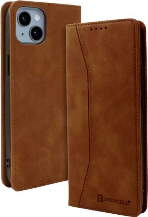 Bodycell Θήκη - Πορτοφόλι Apple iPhone 14 Plus - Brown (5206015013997)