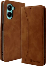 Bodycell Θήκη - Πορτοφόλι Realme C33 - Brown (5206015016226)