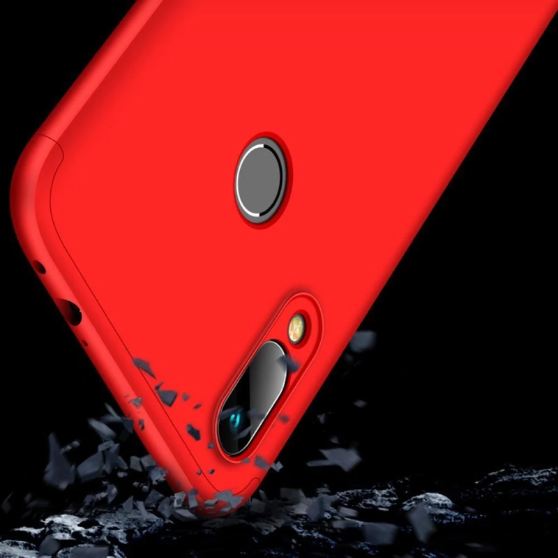 GKK Θήκη Hybrid Full Body 360° Huawei Y6 2019 - Red (51202)