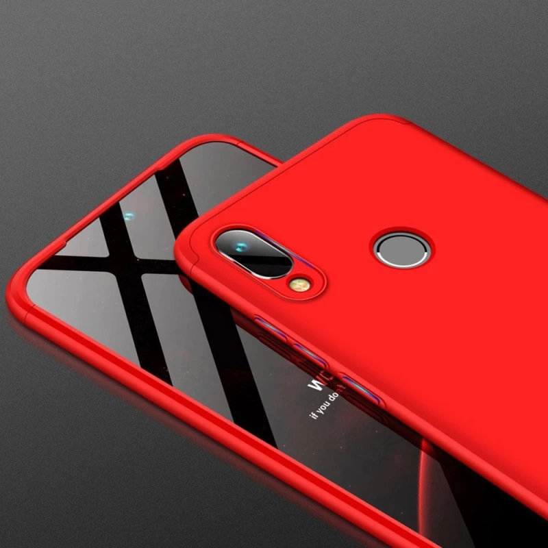 GKK Θήκη Hybrid Full Body 360° Huawei Y6 2019 - Red (51202)