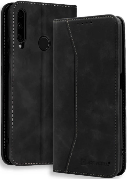 Bodycell Θήκη - Πορτοφόλι Huawei P40 Lite E - Black (5206015060472)