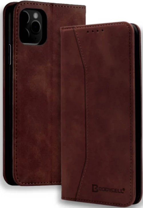 Bodycell Θήκη - Πορτοφόλι Apple iPhone 12 Pro Max - Dark Brown (5206015055430)